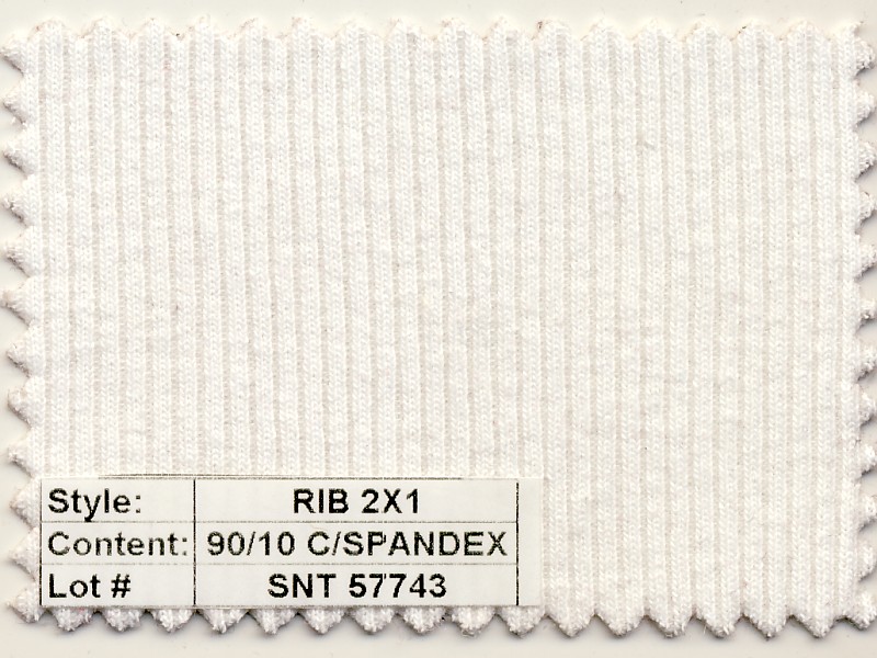 Rib 2x1 Cotton Spandex